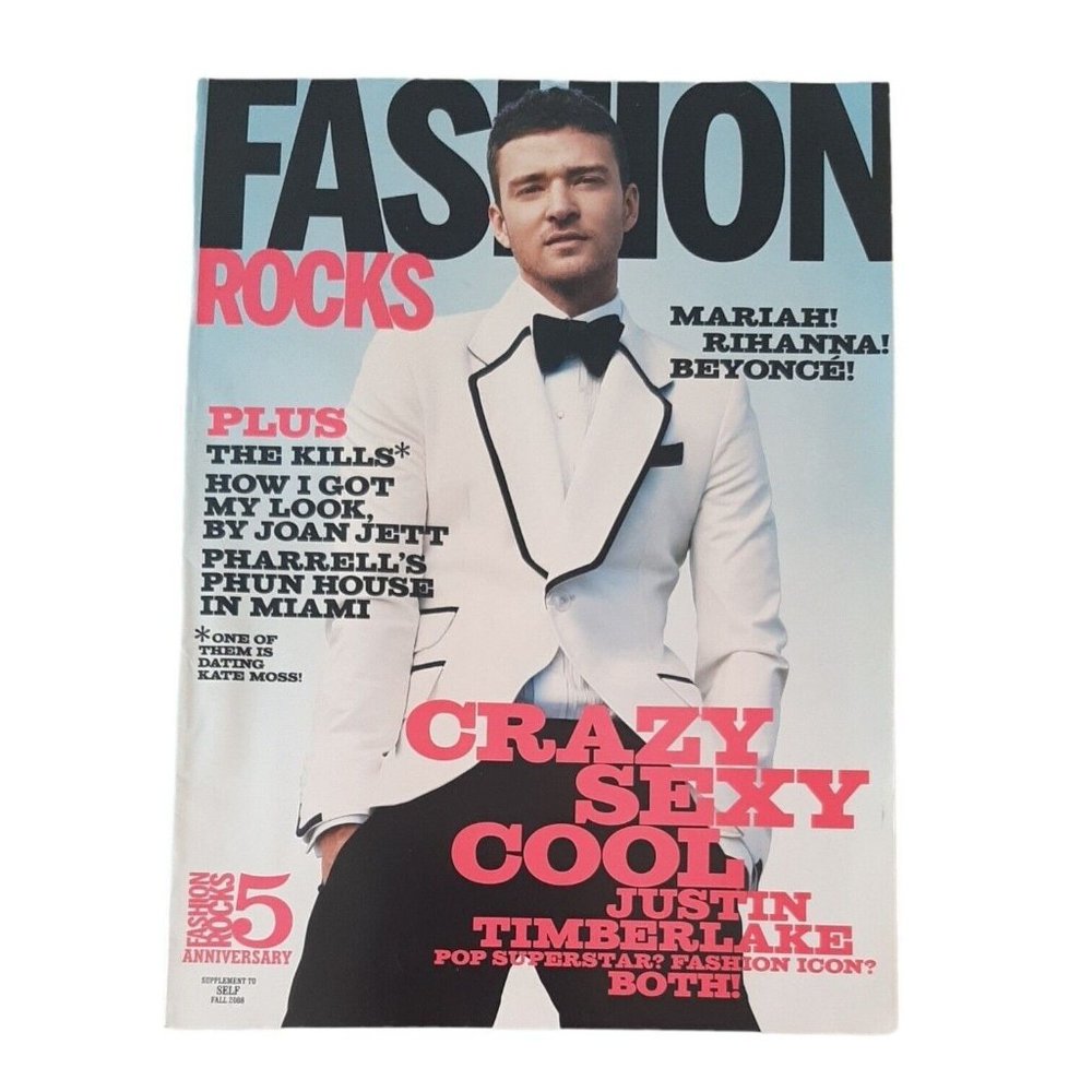 2008 Fashion Rocks Self Magazine Supplement No Label Justin Timberlake Mariah